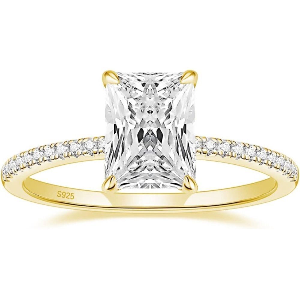 3 Carat Radiant Cut Hidden Halo Diamond Ring